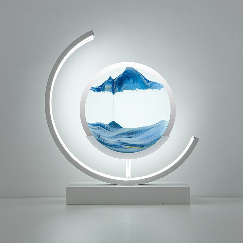 Sand Table Lamp | Calming Sandscape Design | Perfect for Home Decor & Relaxation Spaces