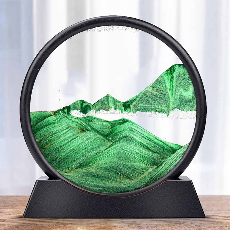 3D Hourglass Sand Timer - Decorative Hourglass for Home Decor, Office Desk, and Gift Ideas