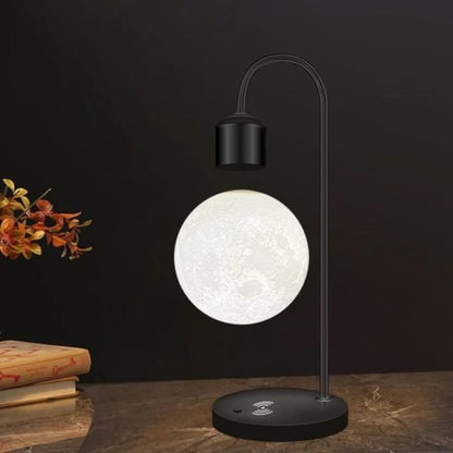 Levitating Moon Lamp – Magnetic Floating Moon Light | Wireless phone charger – Unique Home Decor Gift