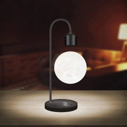 Levitating Moon Lamp – Magnetic Floating Moon Light | Wireless phone charger – Unique Home Decor Gift