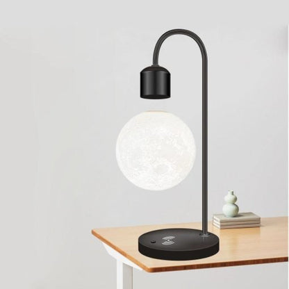 Levitating Moon Lamp – Magnetic Floating Moon Light | Wireless phone charger – Unique Home Decor Gift
