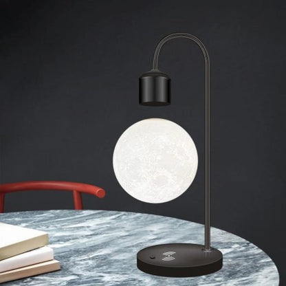Levitating Moon Lamp – Magnetic Floating Moon Light | Wireless phone charger – Unique Home Decor Gift