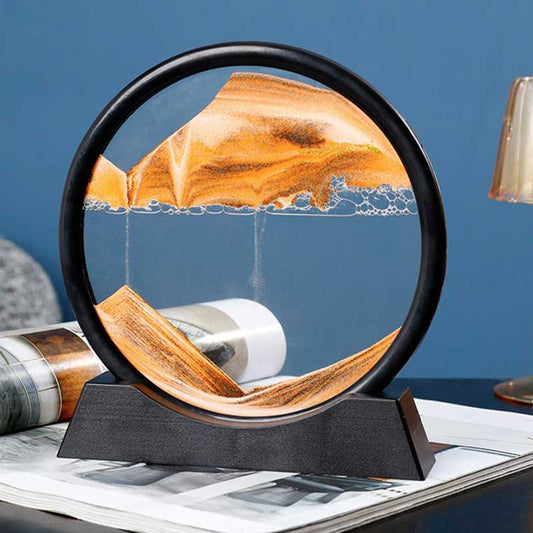3D Hourglass Sand Timer - Decorative Hourglass for Home Decor, Office Desk, and Gift Ideas